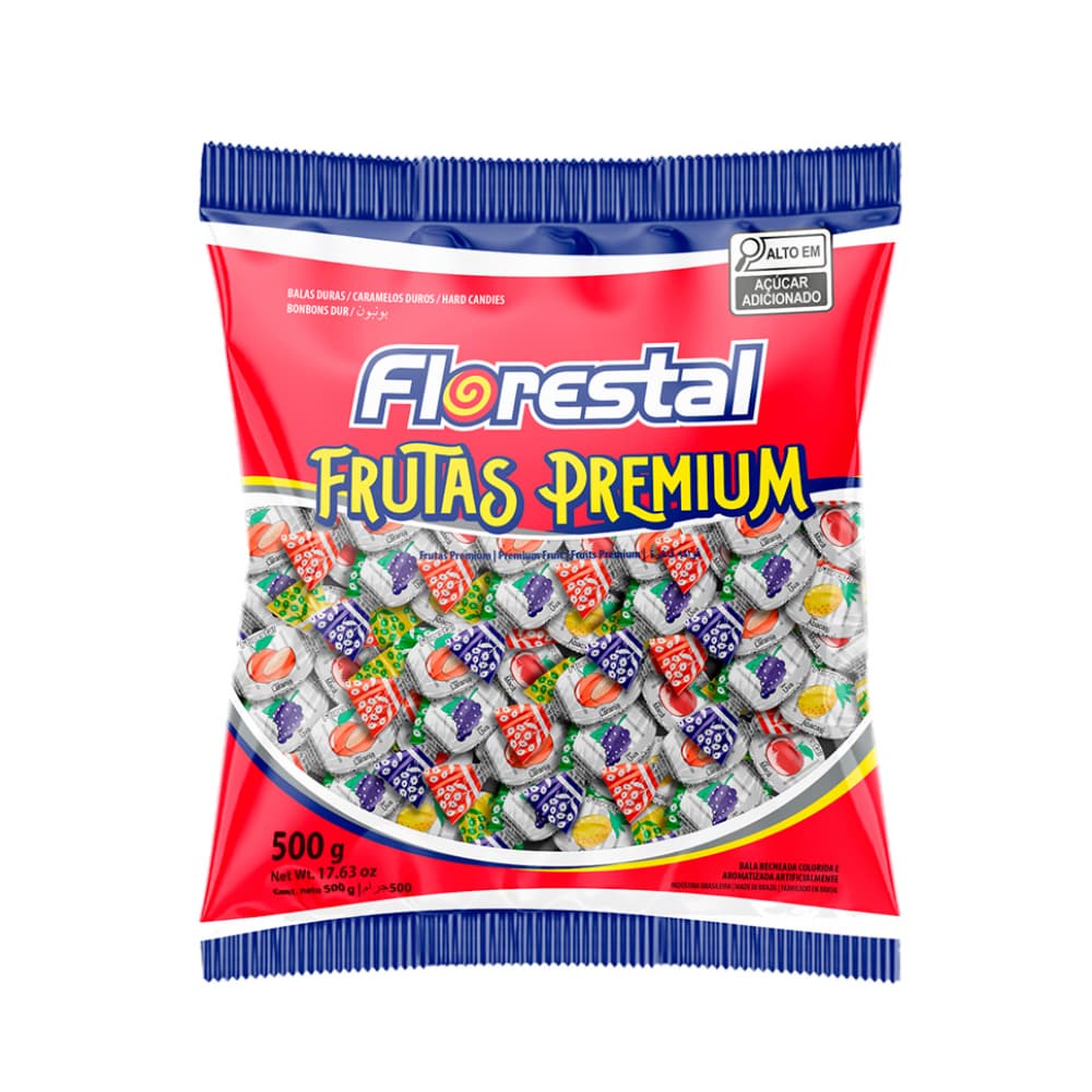 Caramelo con relleno frutas premium Florestal (500 g / 1.10 lb) - Imagen 1