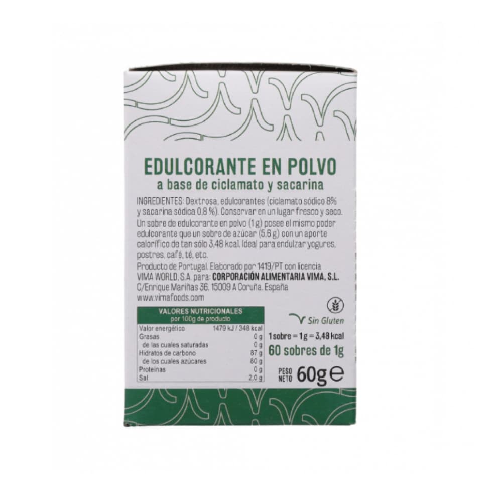 Edulcorante en polvo Vima Foods (60 g / 2.11 oz) - Miniatura 3