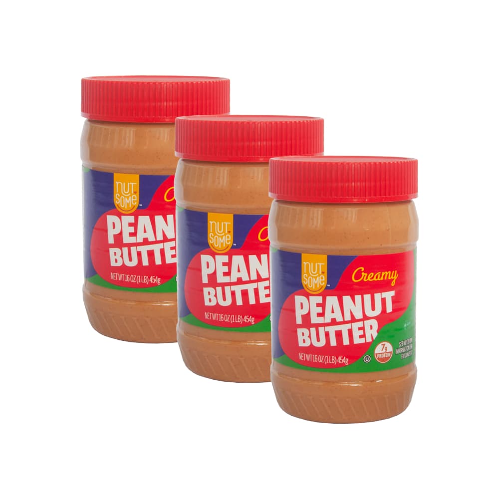 Mantequilla de maní cremosa Nut Some (3 x 454 g / 1 lb) - Imagen 1