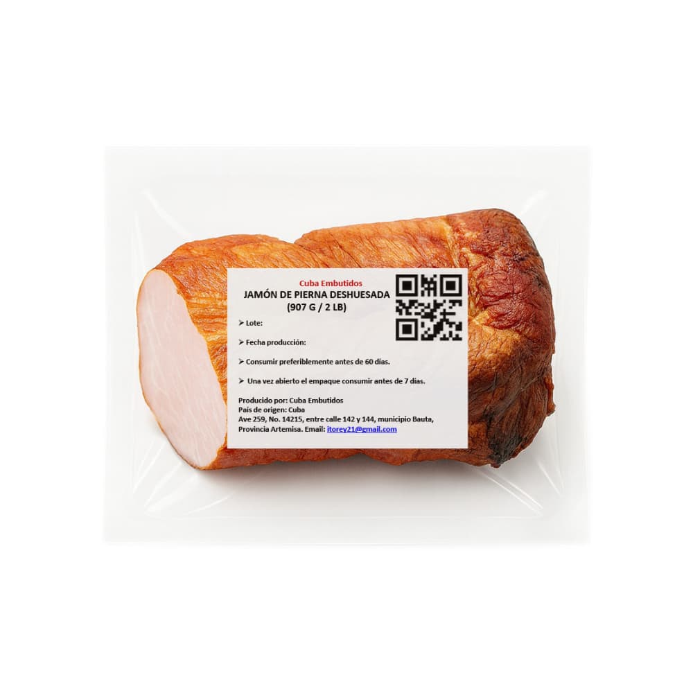 Jamón de pierna deshuesada Cuba Embutidos (907 g / 2 lb) - Miniatura 5