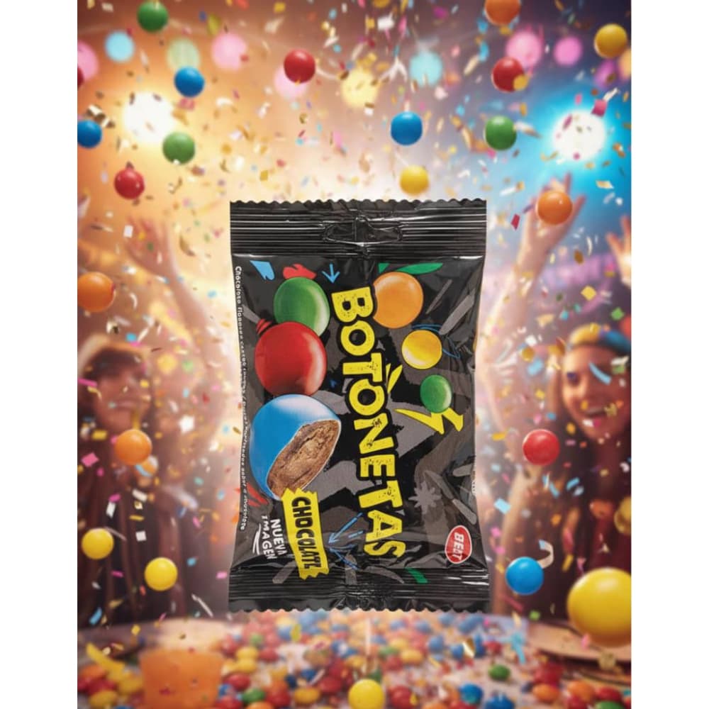 Dulces confitados sabor a chocolate Botonetas Best (9 g) - Miniatura 4