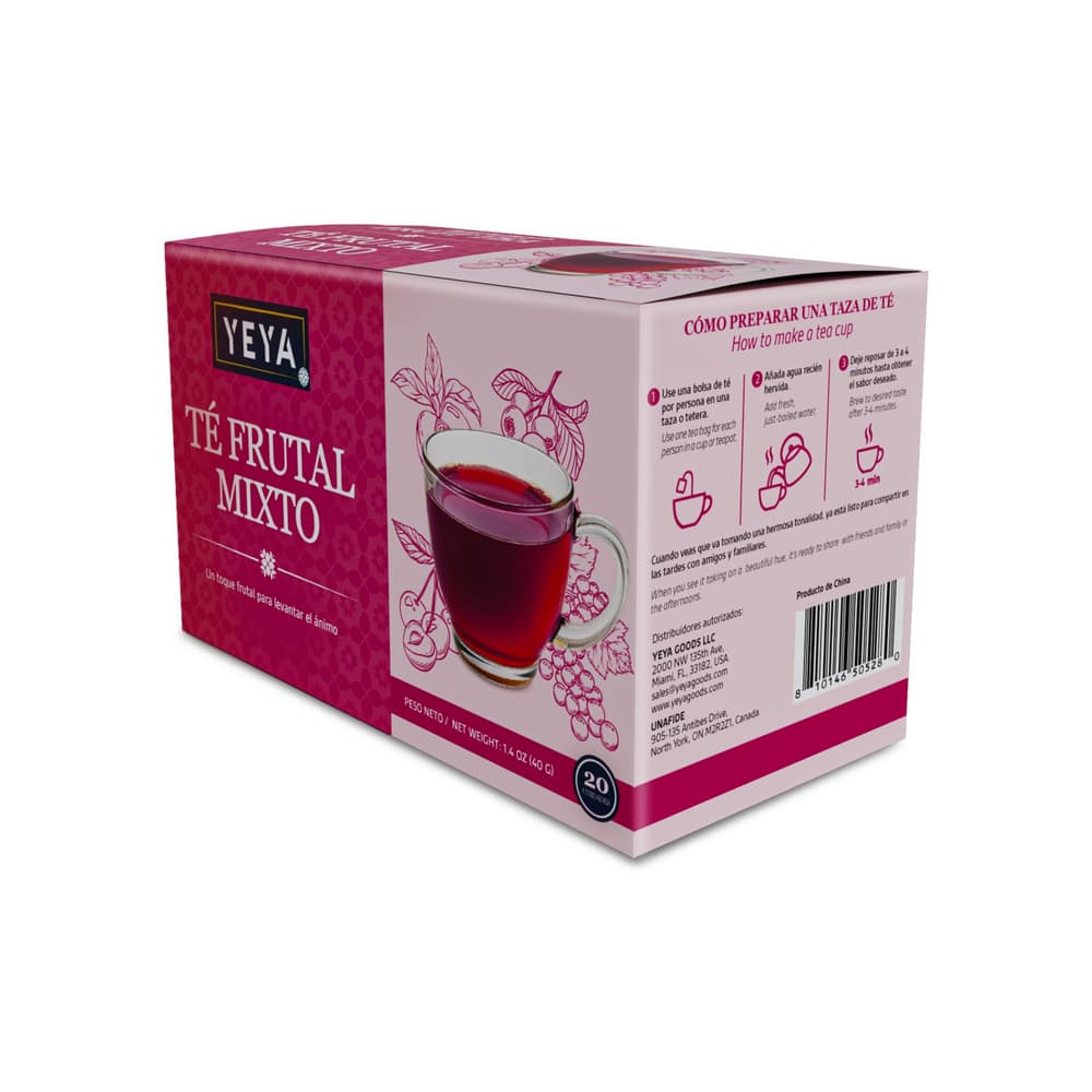 Té frutal mixto YEYA (60 x 40 g / 1.4 oz) - Miniatura 2