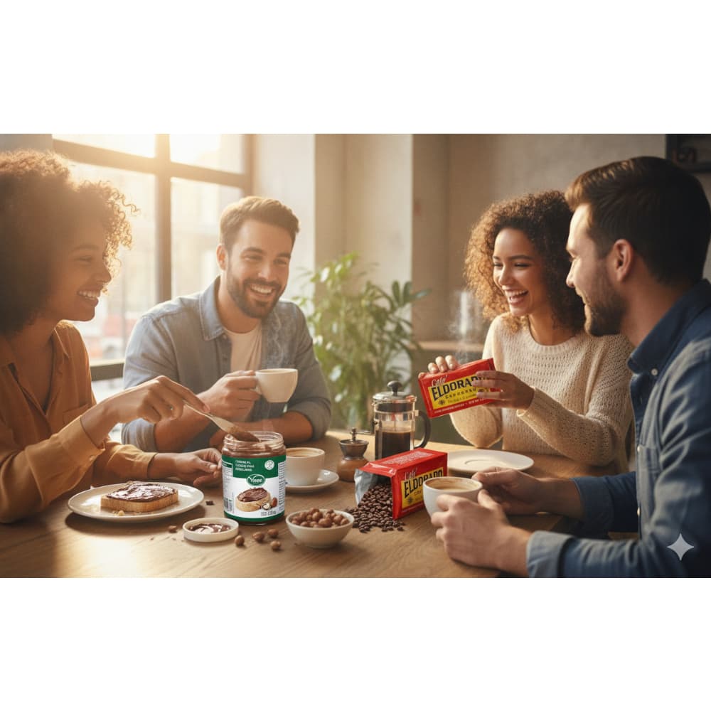 Café espresso El Dorado (255 g / 9 oz) + Crema de cacao con avellanas Vima Foods (210 g / 7.41 oz) - Miniatura 4