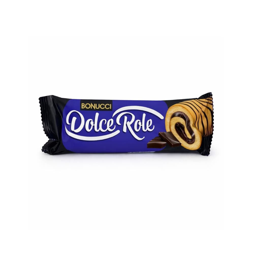 Pastel enrollado relleno y decorado con crema de cacao Dolce Role Bonucci (50 g / 1.76 oz) - Miniatura 1