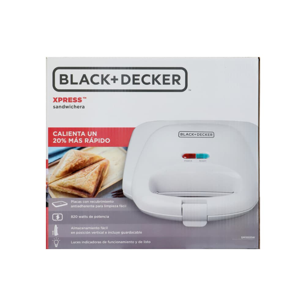 Sandwichera blanca Black + Decker SM1000W - Miniatura 5