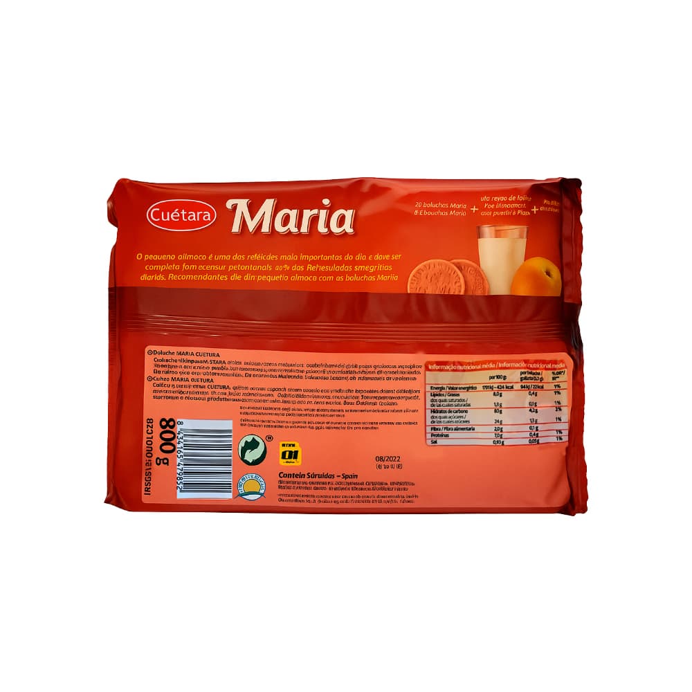 Galletas maría Cuétara (800 g / 1.76 lb) - Miniatura 2