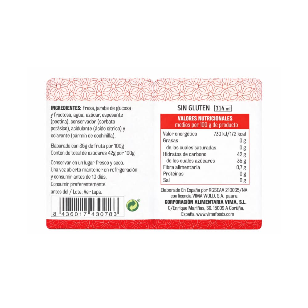Confitura de fresa Vima Foods (340 g / 11.99) - Miniatura 10