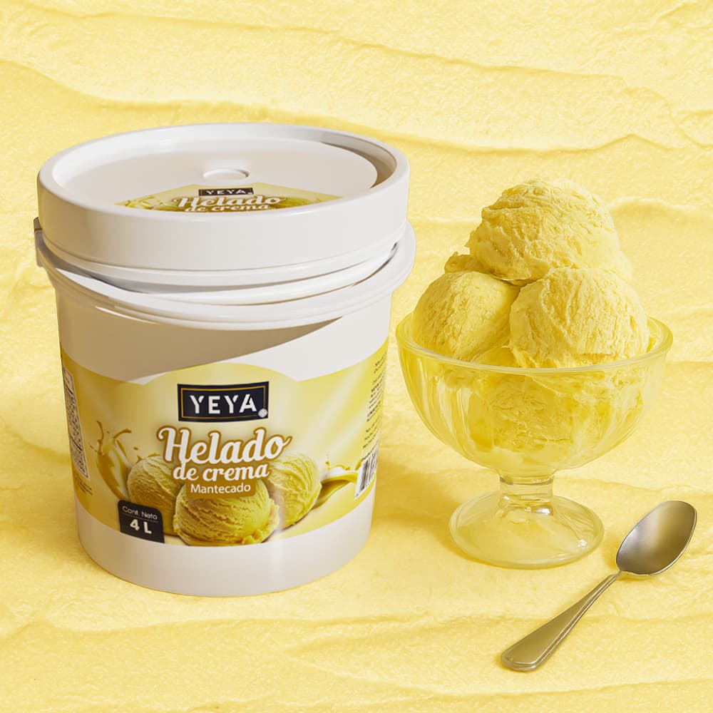 Helado de crema sabor mantecado YEYA (4 L) - Miniatura 4