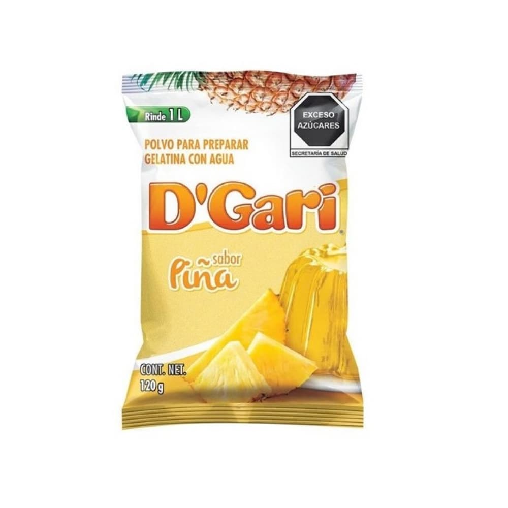 Gelatina sabor piña D'Gari (120 g / 4.2 oz) - Imagen 1
