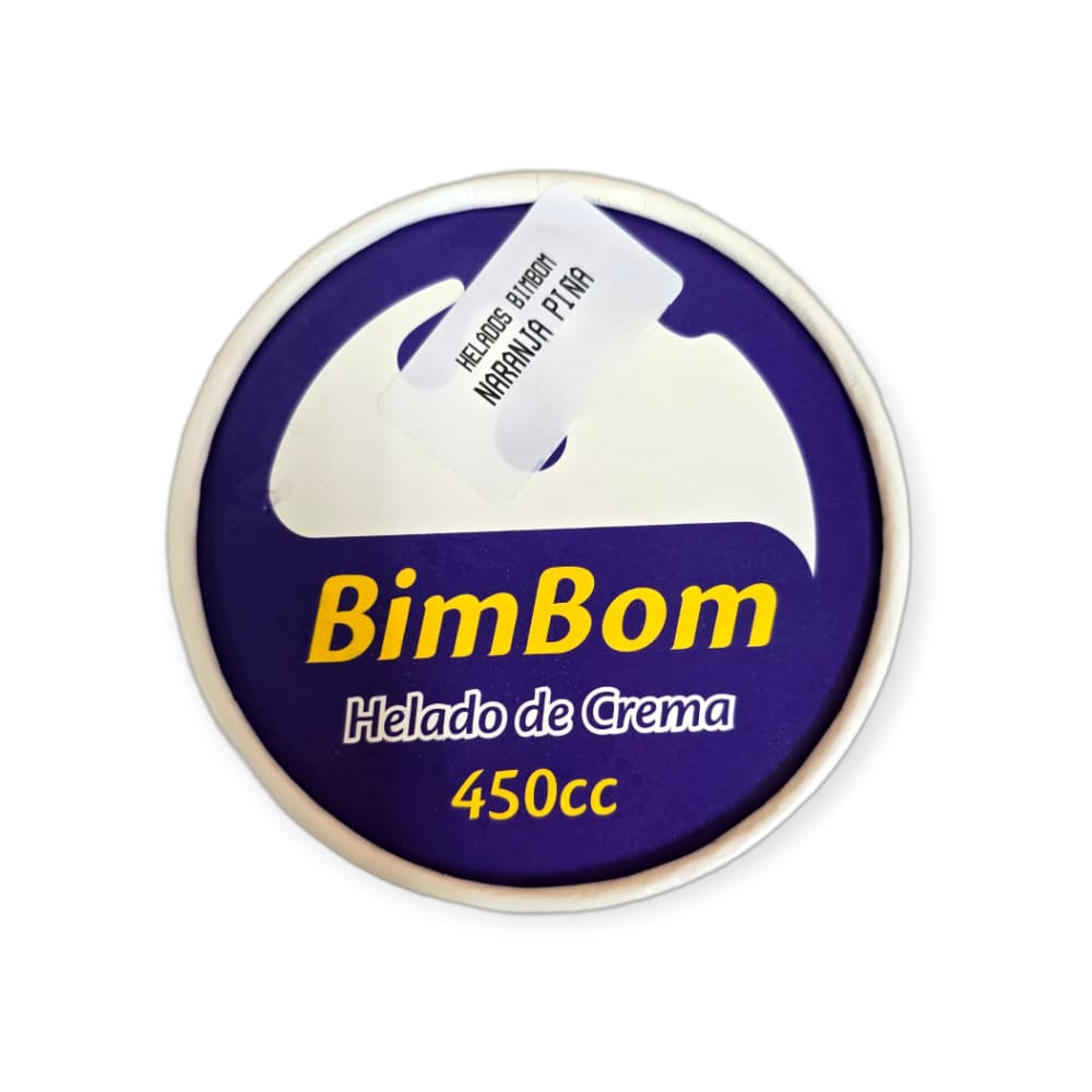Helado de crema sabor naranja piña Bim Bom (450 ml) - Miniatura 3