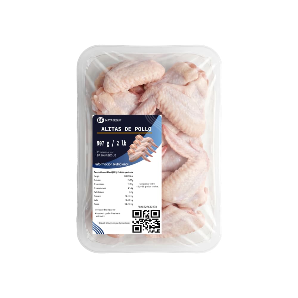 Alitas de pollo BF Mayabeque (907 g / 2 lb) - Miniatura 1