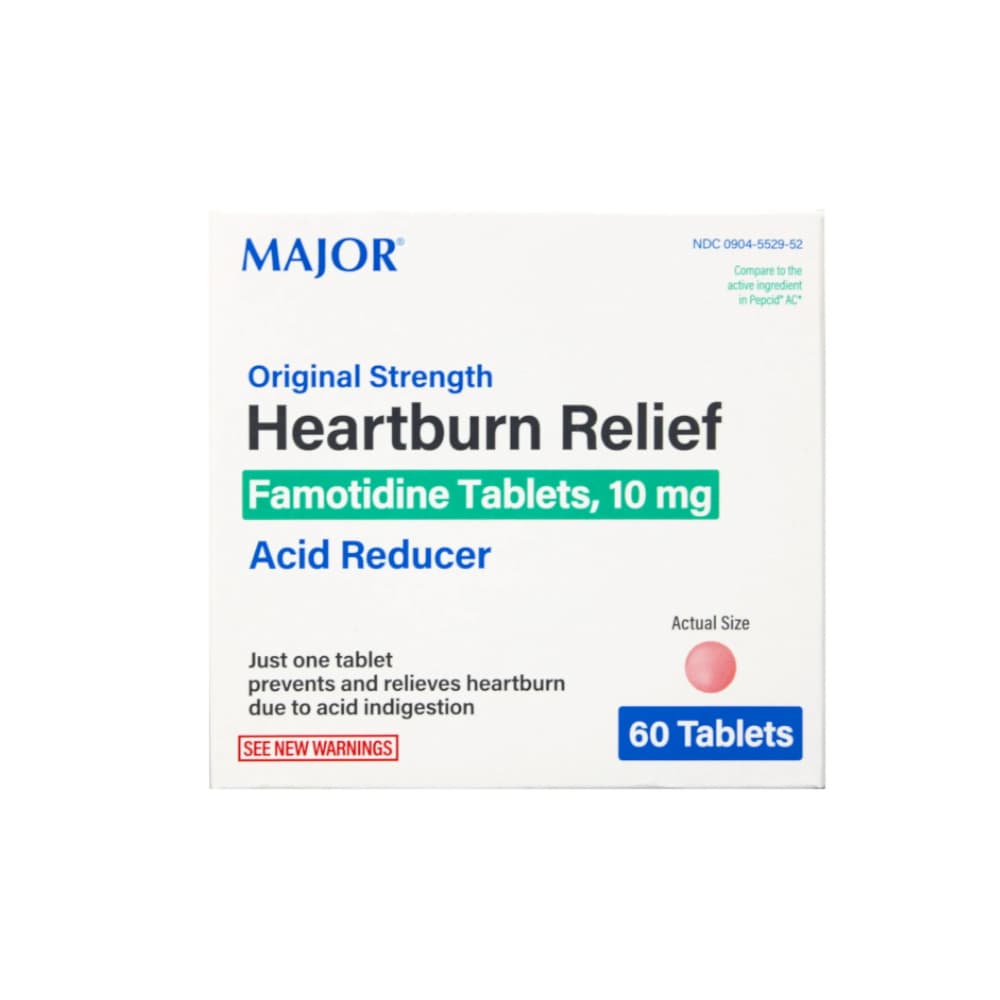 Famotidina 10 mg Major (60 tabletas) - Imagen 1