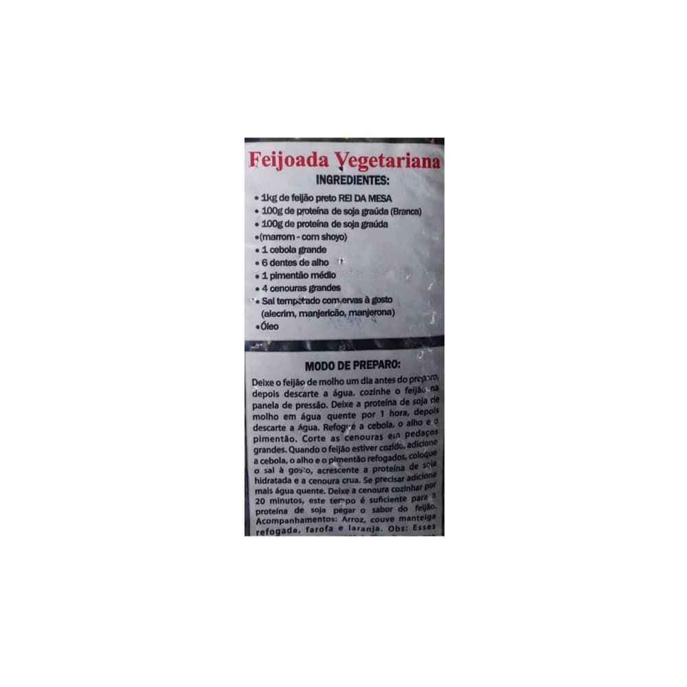 Frijoles negros tipo 1 Rei da Mesa Feijao (1 kg / 2.2 lb) - Miniatura 3