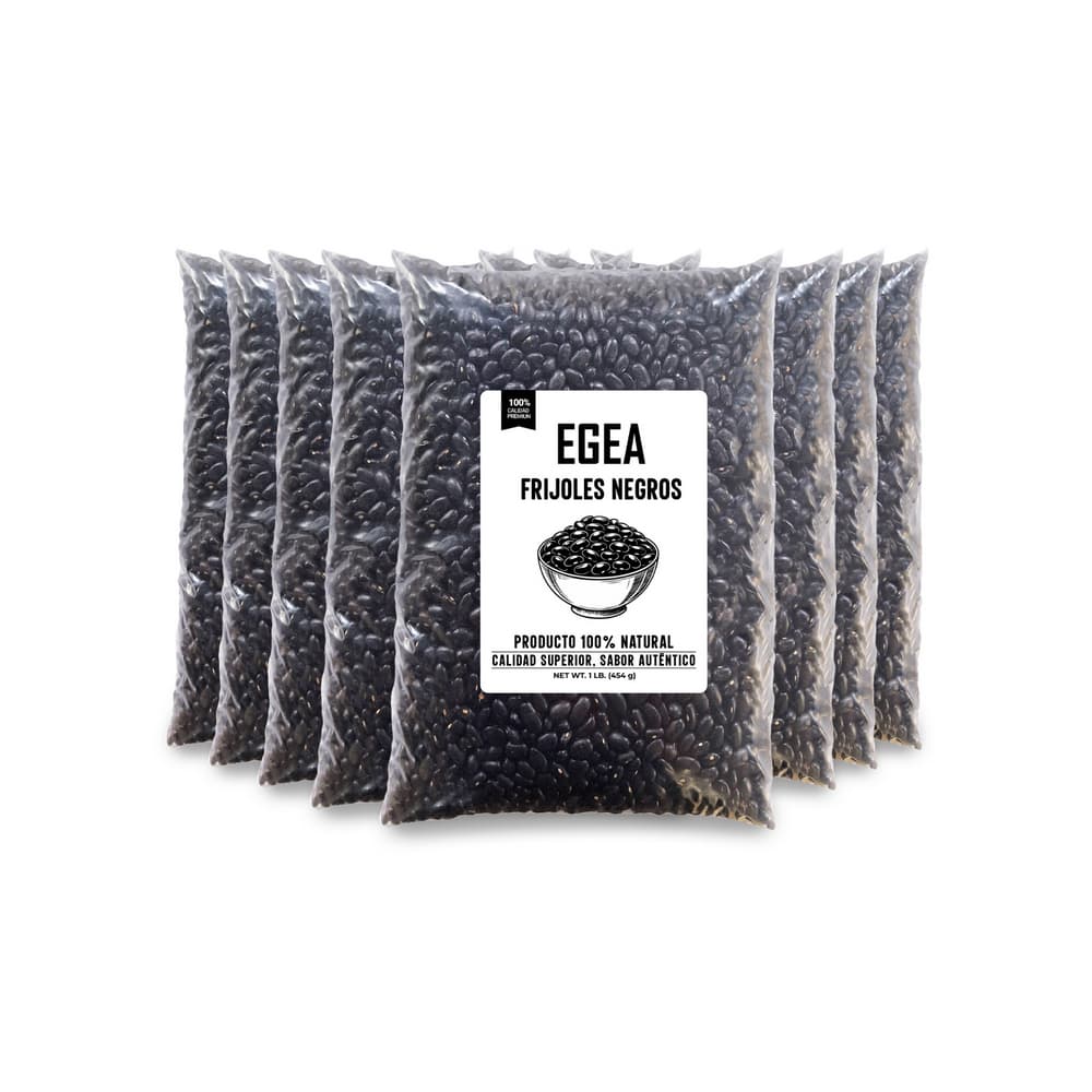 Frijoles negros EGEA (8 x 454 g / 1 lb) - Imagen 1