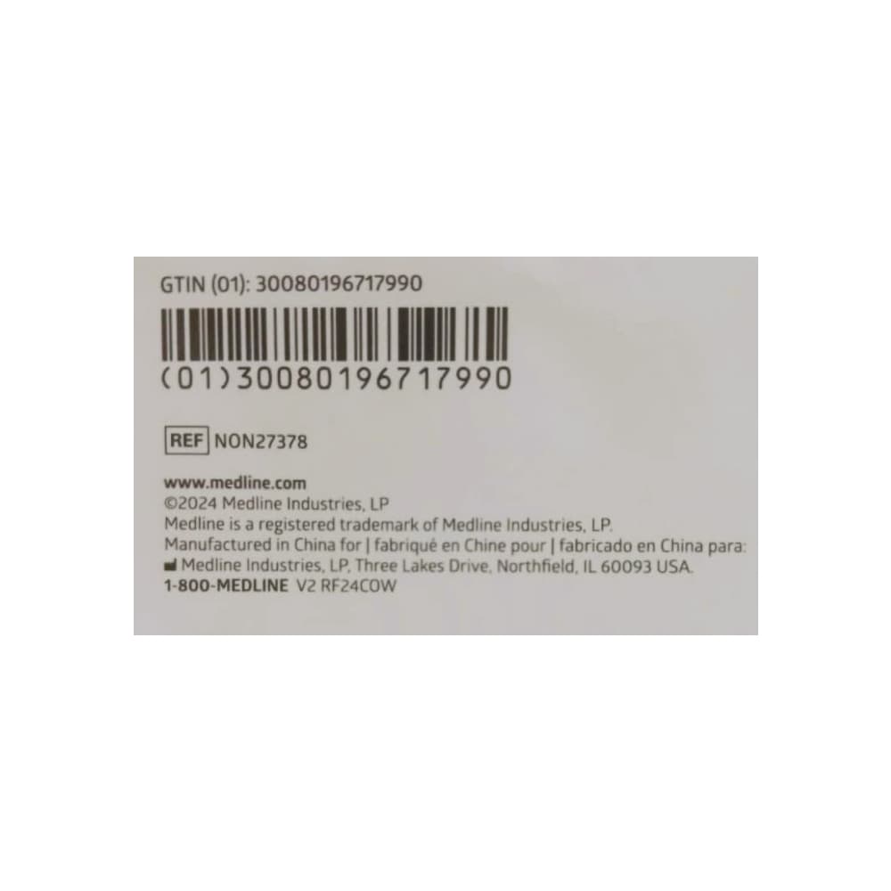 Mascarilla facial para procedimientos con bandas para las orejas desechable color azul Medline (1 U) - Miniatura 3