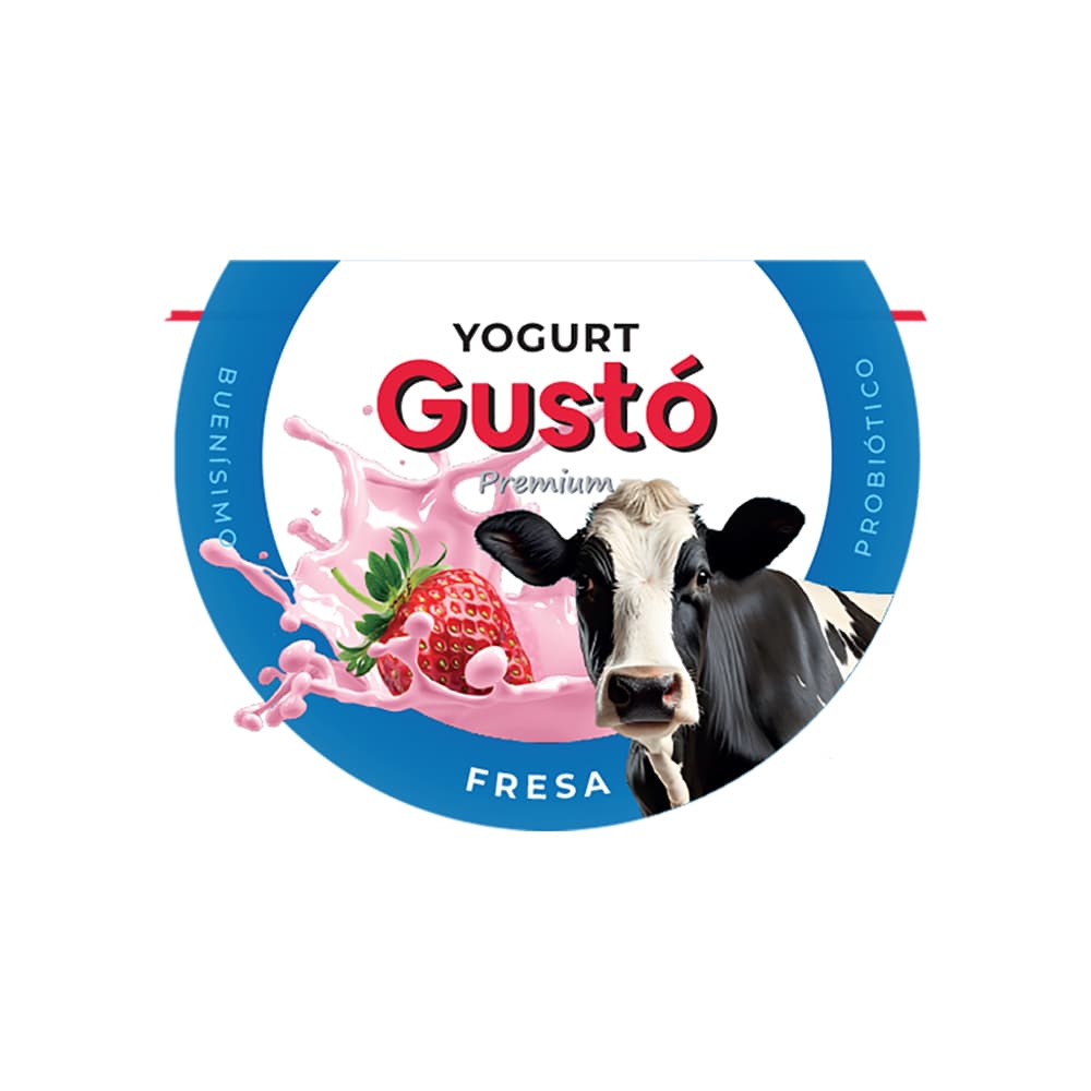 Yogurt probiótico de fresa Gustó Premium (500 ml) - Miniatura 4