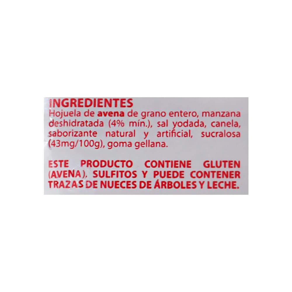 Avena integral instantánea sabor manzana con crema Granvita (35 g / 1.23 oz) - Miniatura 3