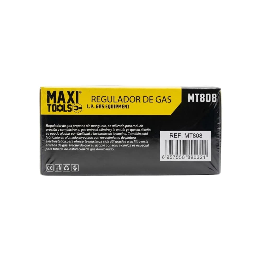 Regulador de presión para gas licuado Maxi Tools - Miniatura 3