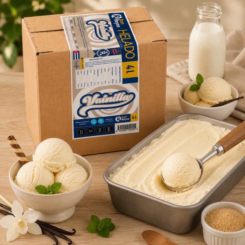 Helado artesanal sabor vainilla Don Reyes (4 L) - Miniatura 5