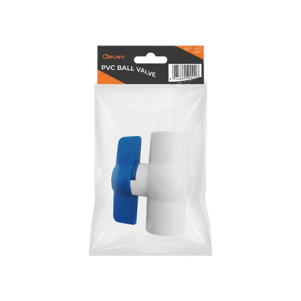 Llave de paso de PVC 1/2 rosca Clever - Miniatura 2