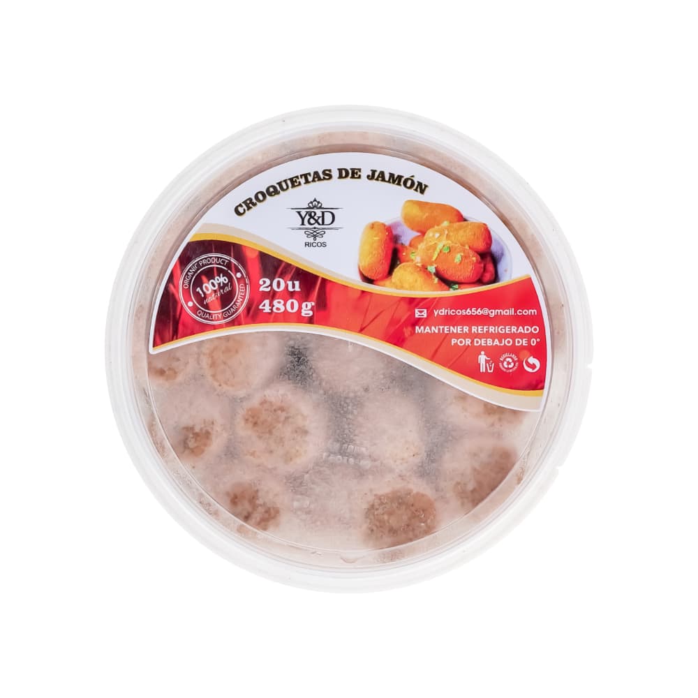 Croquetas de jamón Y&D Ricos (480 g / 1.05 lb) - Miniatura 2