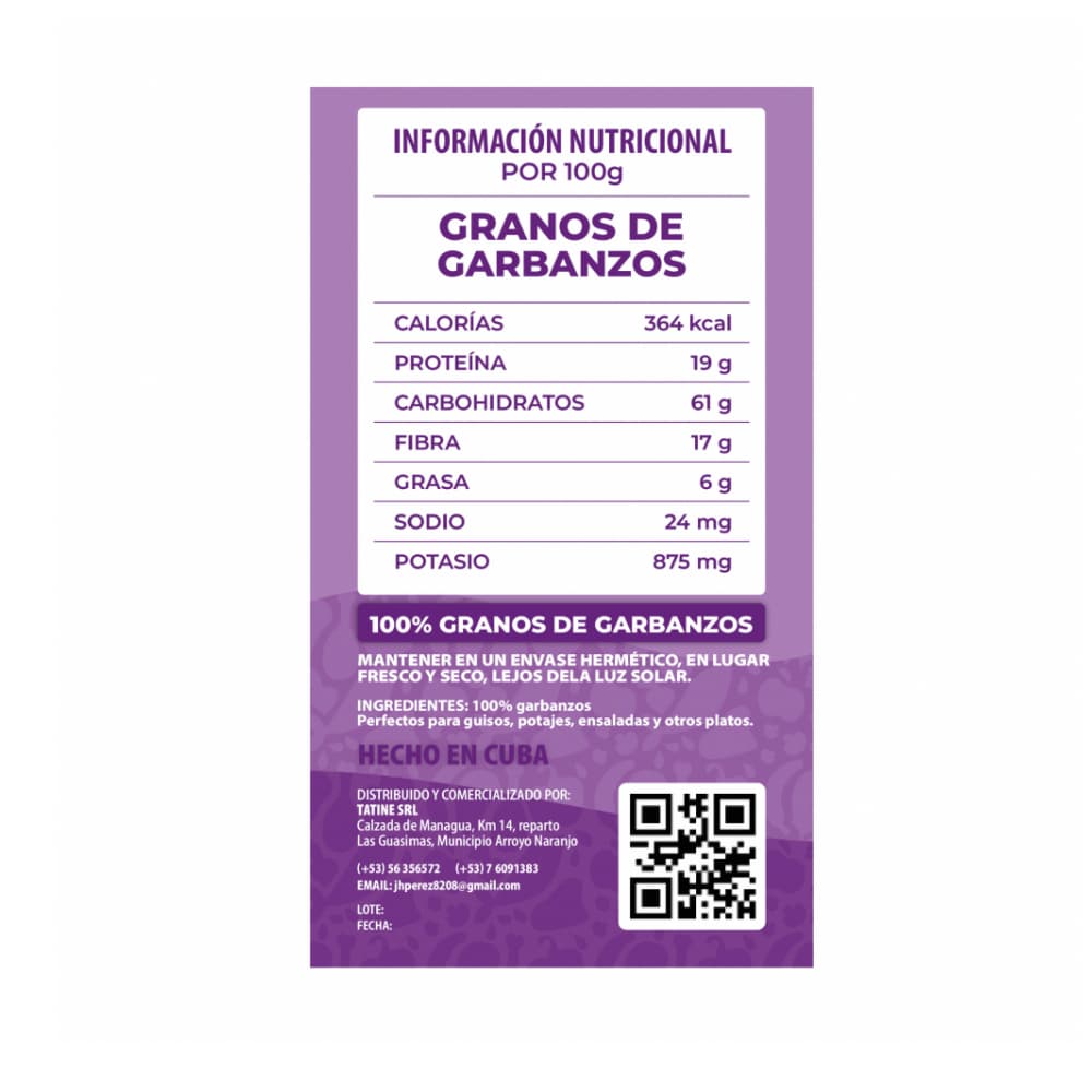 Garbanzos Campo Vivo (3 x 1 kg / 2.2 lb) - Miniatura 2