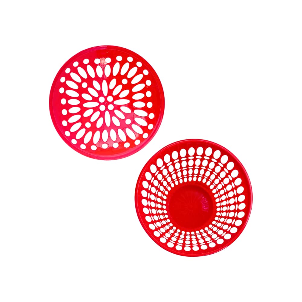 Cesto de plástico rojo para contener ropa Milano - Miniatura 4