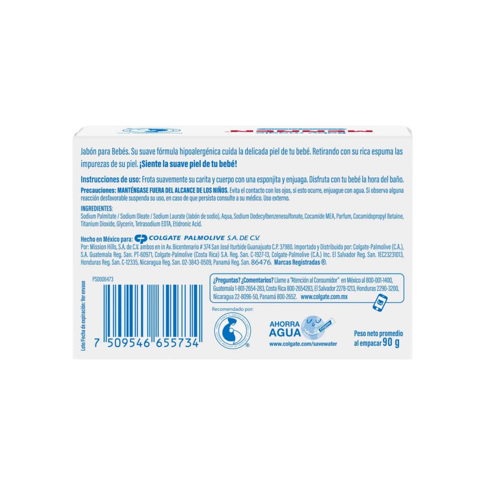 Jabón hipoalergénico para bebé Mennen (90 g / 3.52 oz) - Miniatura 3