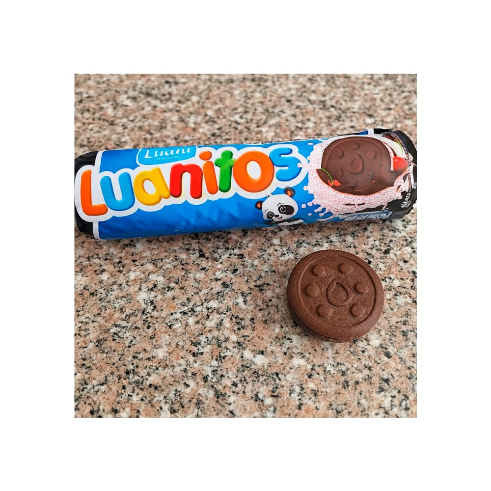 Galletas sabor chocolate rellenas sabor cereza Luanitos (3 x 110 g / 3.8 oz) - Miniatura 3
