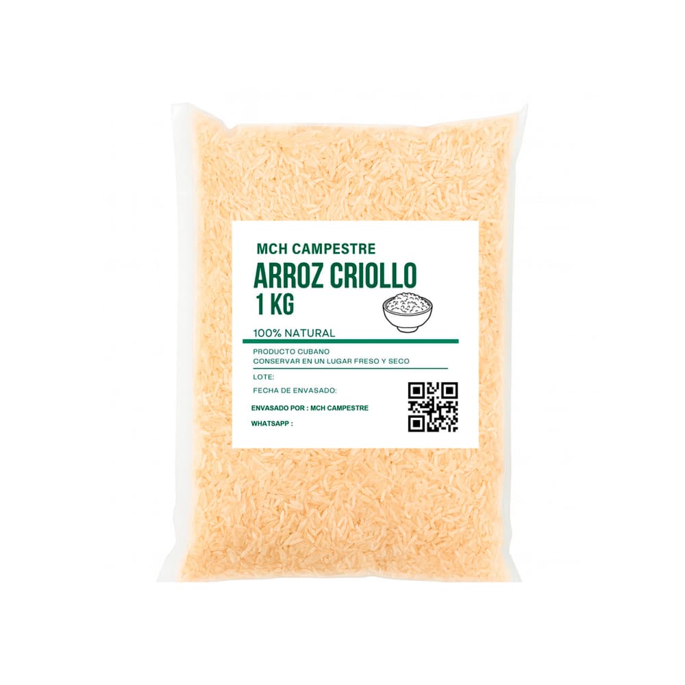 Arroz criollo MCH-Campestre (1 kg / 2.2 lb) - Imagen 1