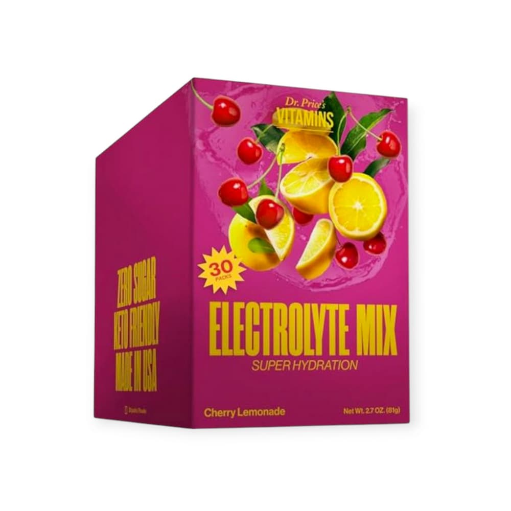 Sobres de electrolitos en polvo, sabor limonada de cereza Dr. Price (30 U) - Imagen 1