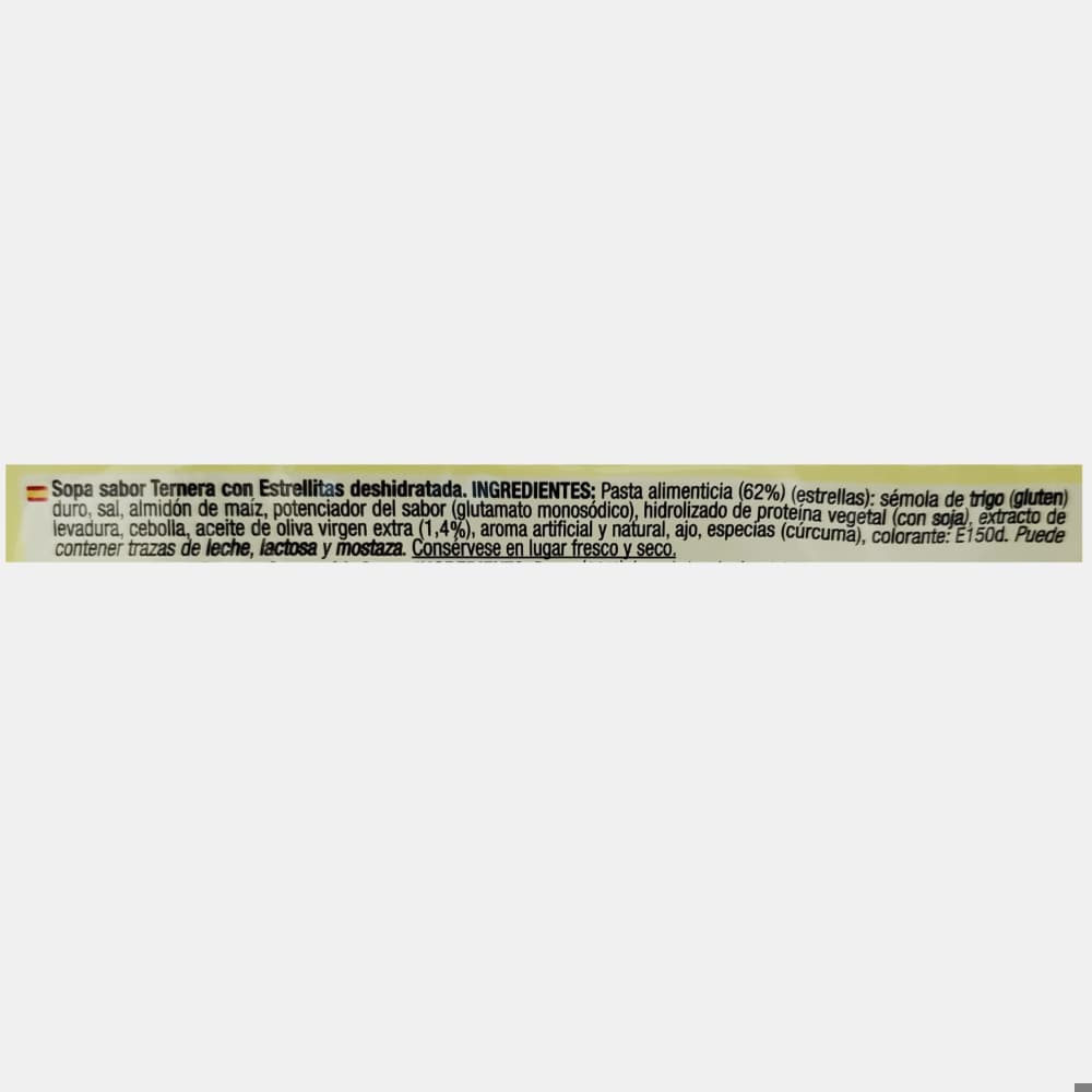Sopa sabor ternera con estrellitas Calnort (66 g / 2.32 oz) - Miniatura 3