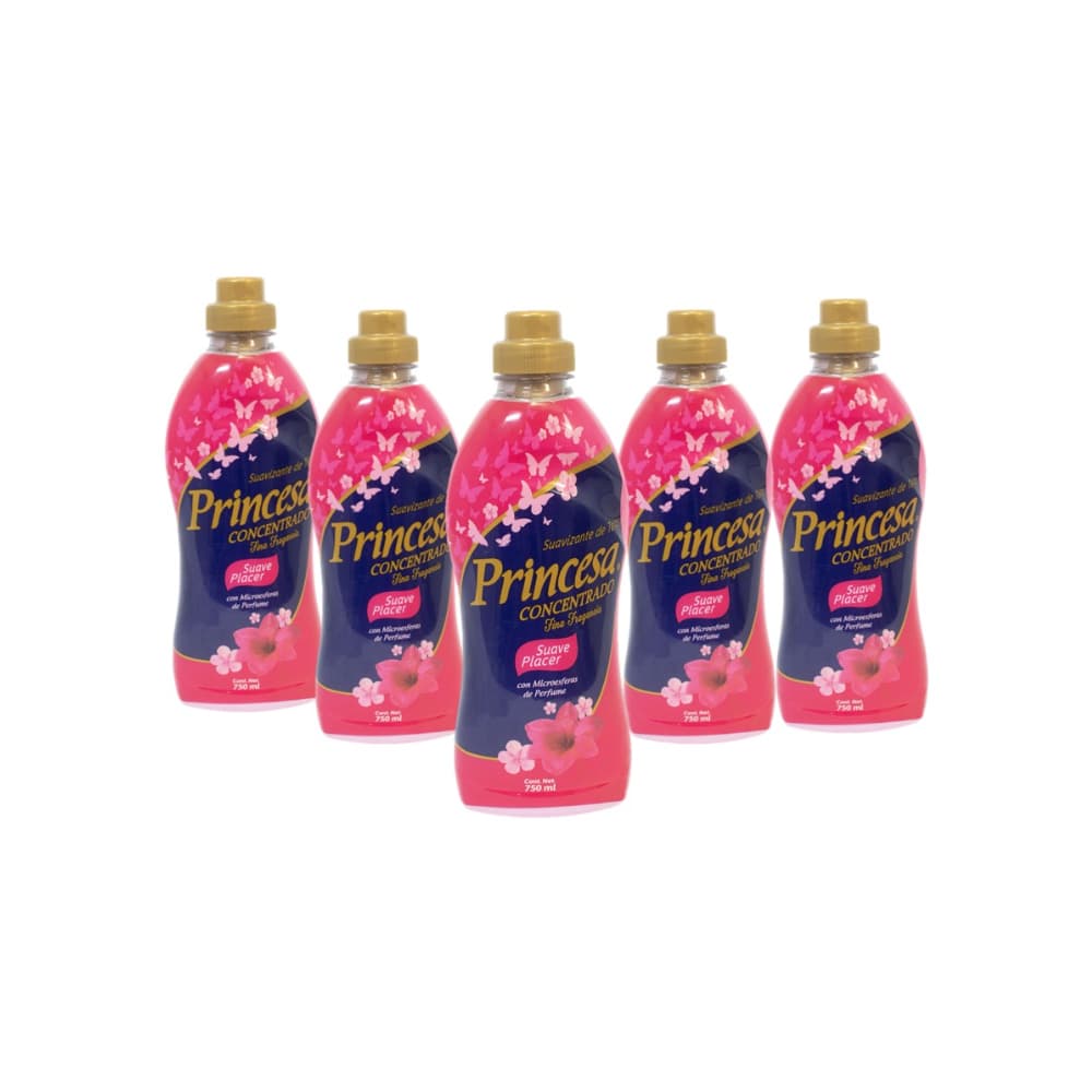 Suavizante de telas suave placer Princesa (5 x 750 ml) - Imagen 1