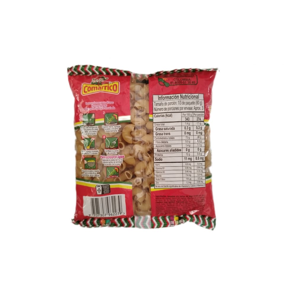 Pasta coditos Comarrico (250 g / 8.8 oz) - Miniatura 2