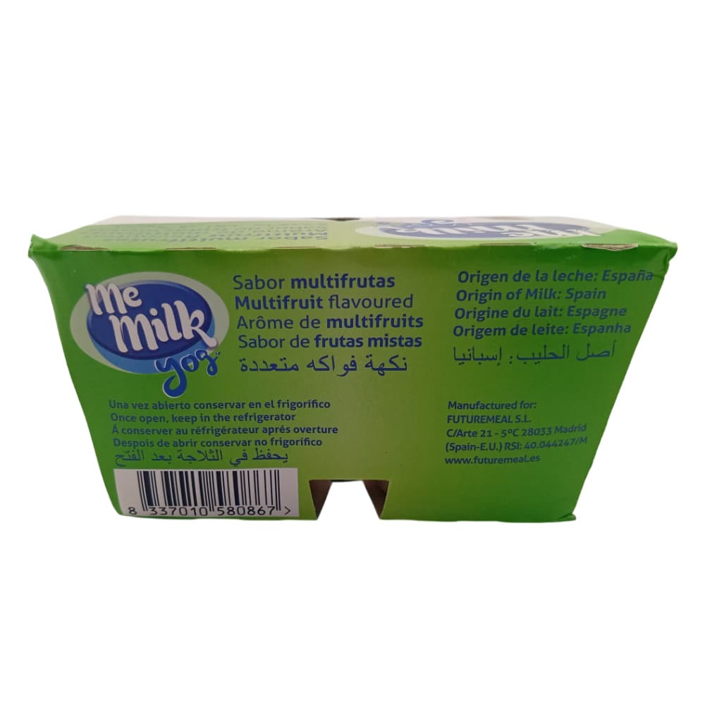 Yogur pasteurizado con sabor a multifrutas Me Milk (4 x 120 g / 4.23) - Miniatura 3