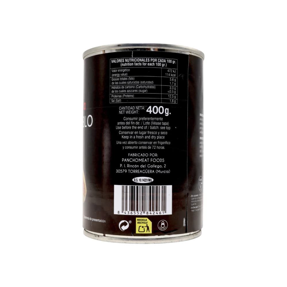 Spam fiambre jamón del diablo pollo Martínez Campera (400 g / 14.11 oz) - Miniatura 3
