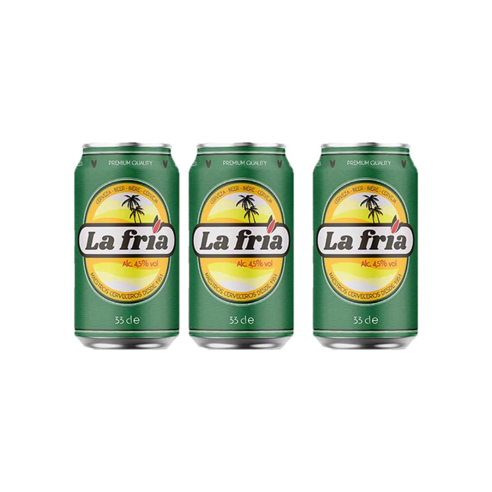 Cerveza La fría (3 x 330 ml) - Imagen 1
