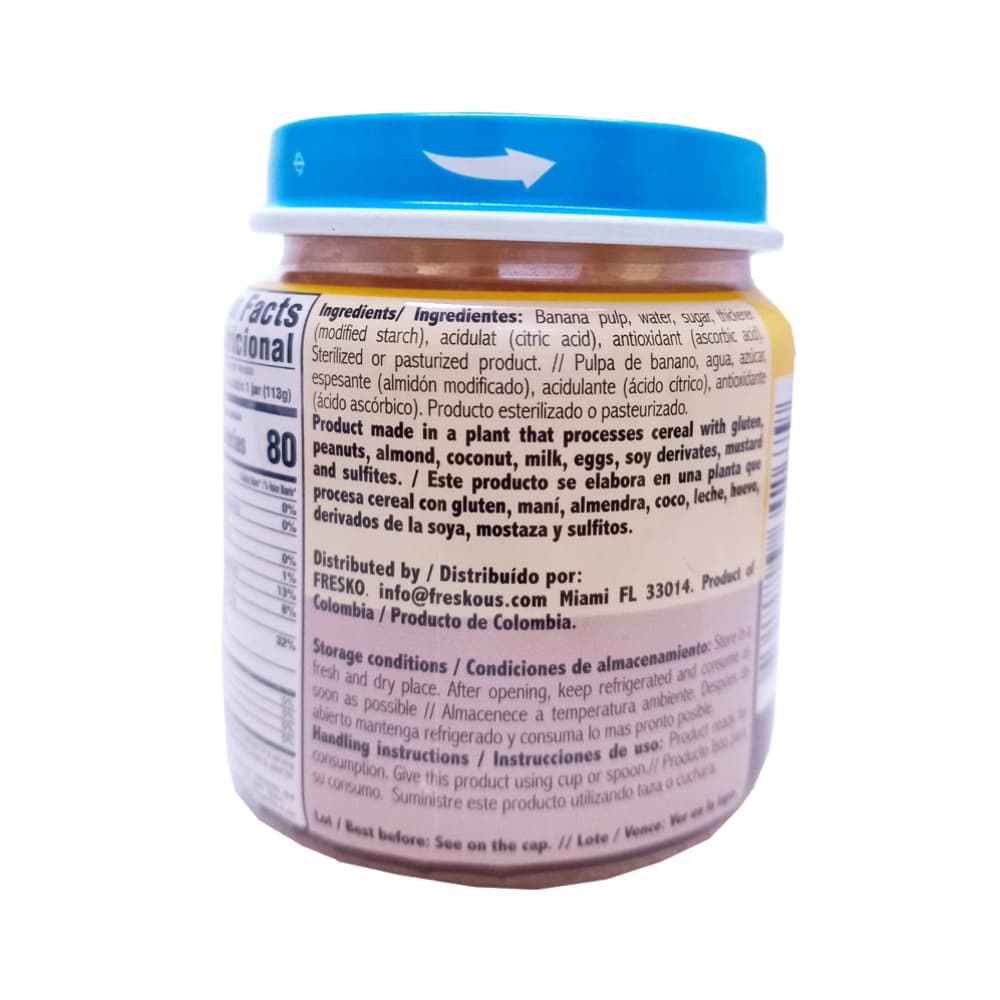 Compota de banana Fresko (113 g / 4 oz) - Miniatura 2