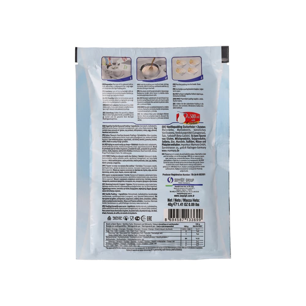 Natilla sabor vainilla Kent boringer (40 g / 1.41 oz) - Miniatura 2