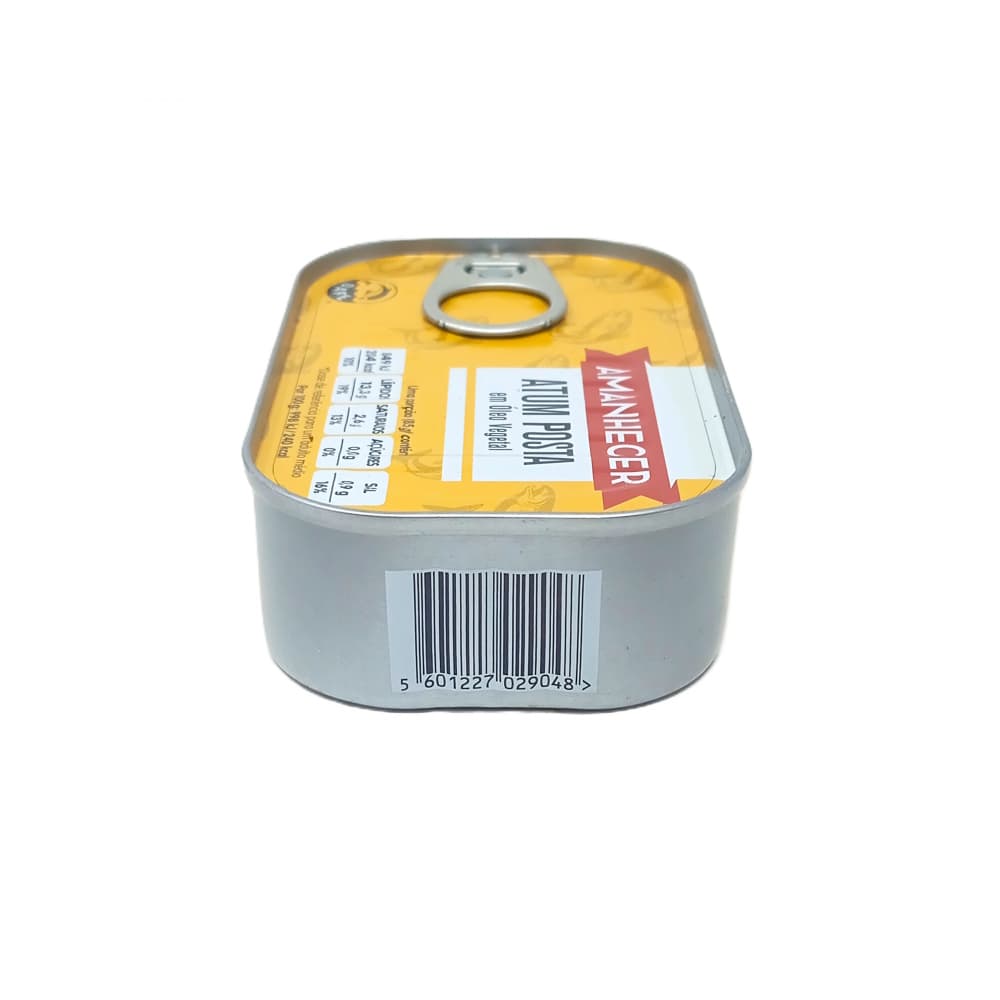 Trozos de atún en aceite vegetal Amanhecer (120 g / 0.26lb) - Miniatura 2