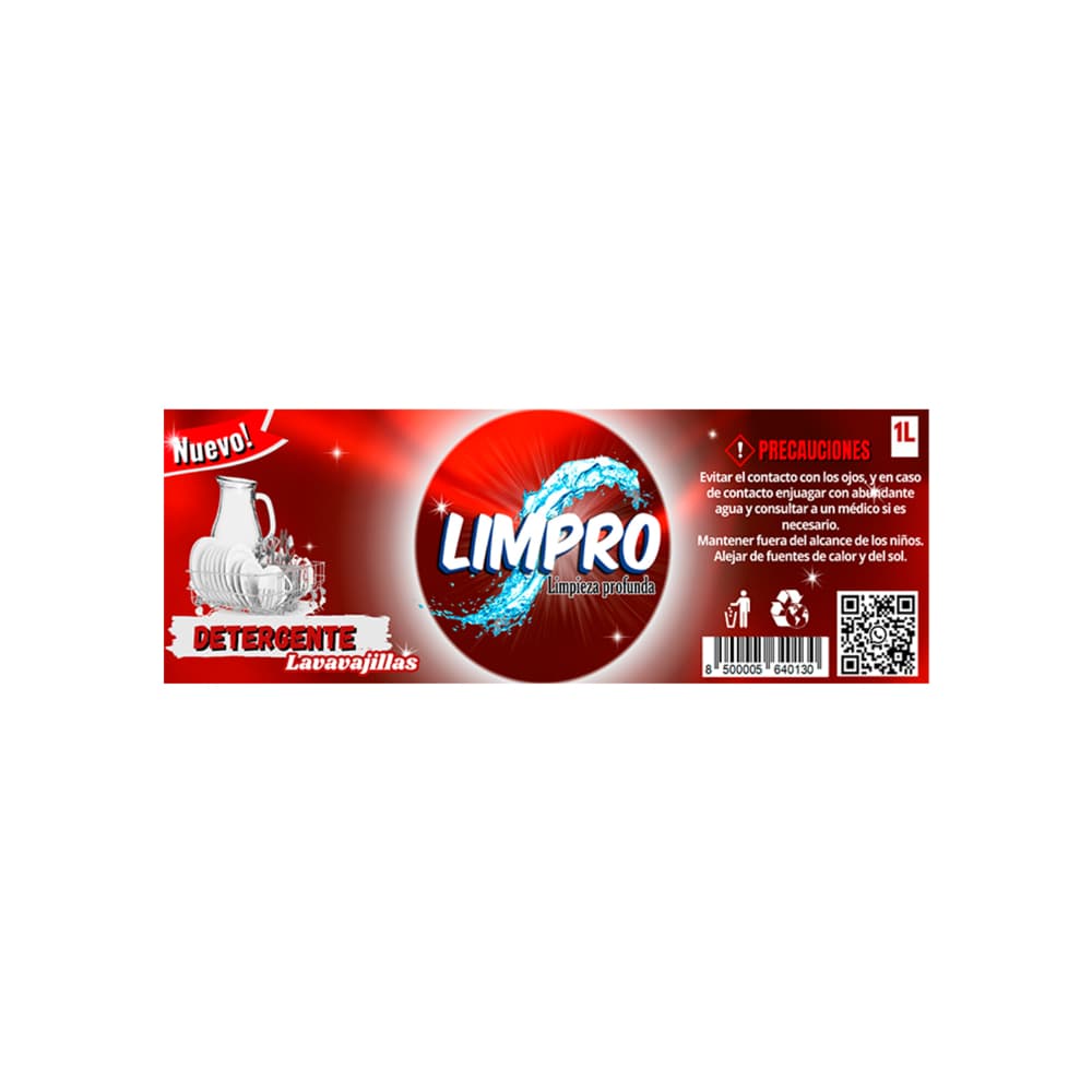Detergente lavavajillas Limpro (1 L) - Miniatura 2