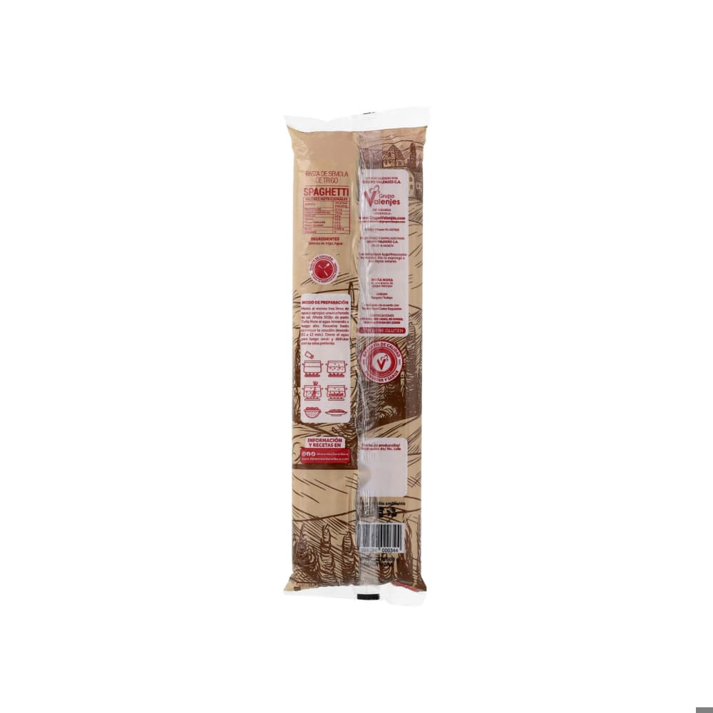 Espagueti Premium de sémola de trigo duro Doña Nora (500 g / 1.1 lb) - Miniatura 2