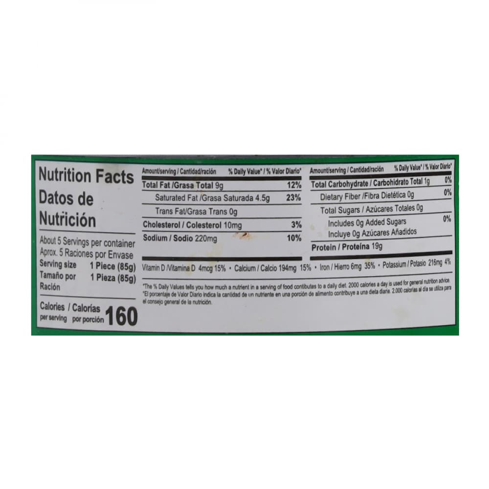 Sardinas en aceite vegetal Goya (425 g / 15 oz) - Miniatura 3