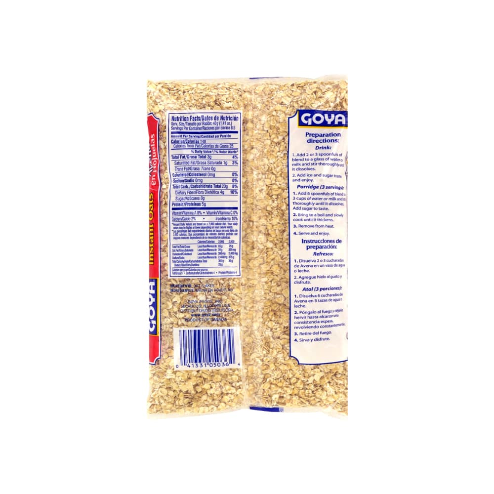 Avena en hojuelas Goya (2 x 340 g / 12 oz) - Miniatura 2
