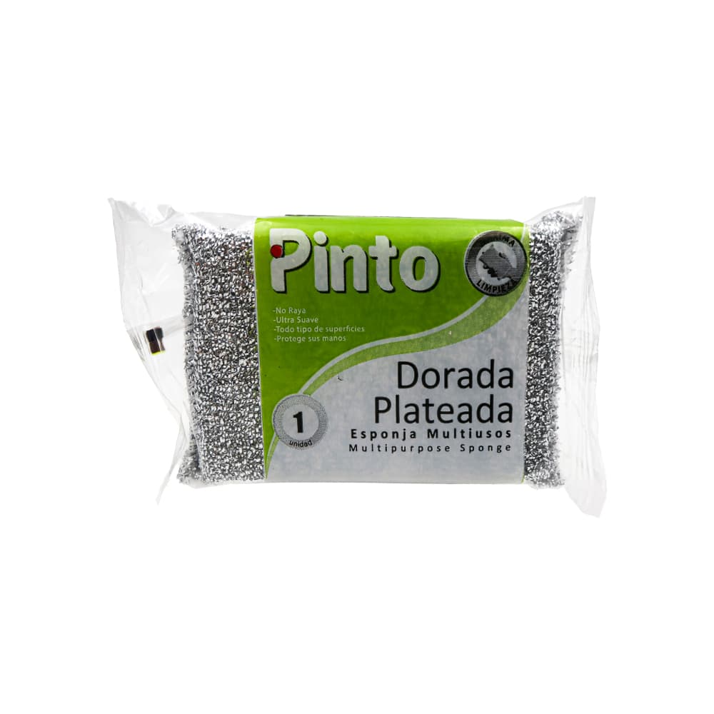 Esponja multiusos dorada-plateada Pinto - Miniatura 2