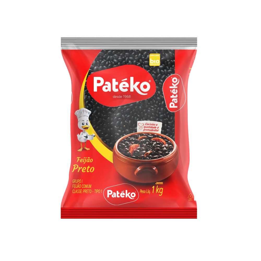 Frijoles negros Patéko (1 kg / 2.2 lb) - Imagen 1