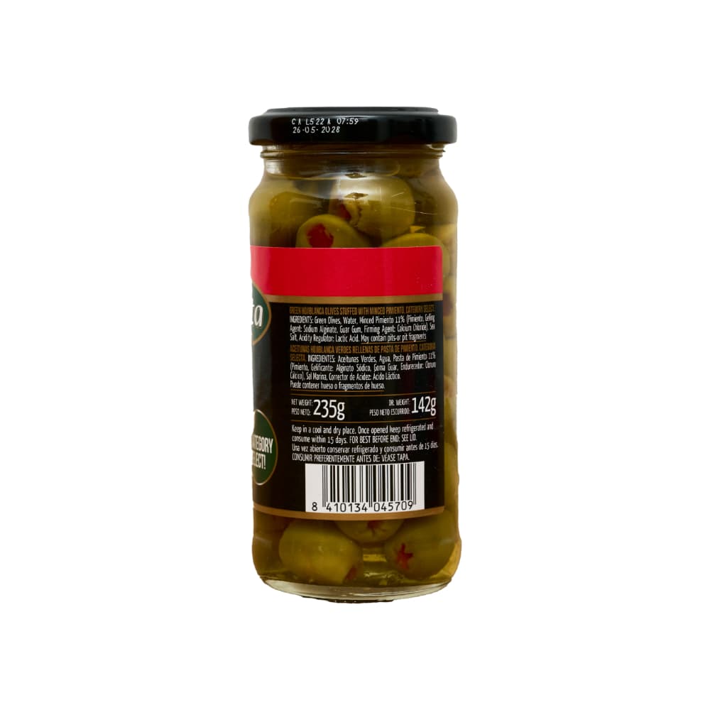 Aceitunas verdes rellenas con pimiento Fragata (235 g / 8.29 oz) - Miniatura 2