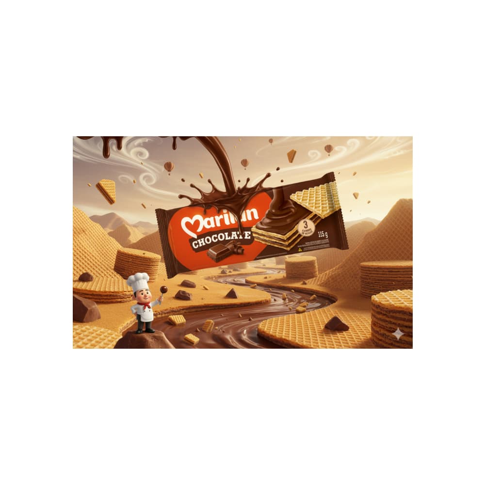 Sorbeto relleno con crema sabor a chocolate Marilan (2 x 115 g / 4.1 oz) - Miniatura 4