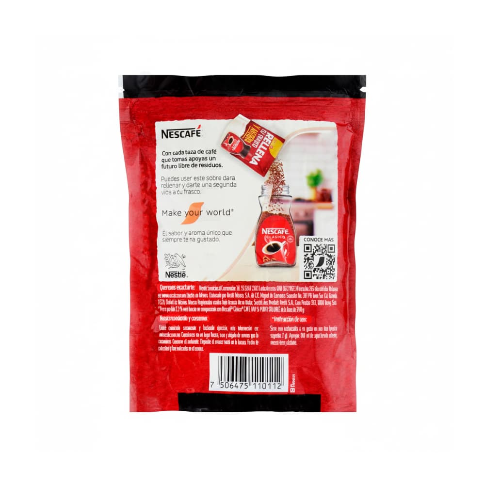 Café 100% puro soluble Clásico Nescafé (85 g / 2.99 oz) - Miniatura 2
