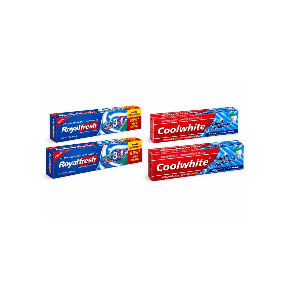 Combo mixto de pastas dentales - Miniatura 1